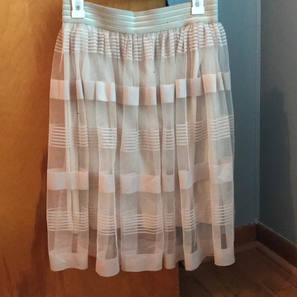 Tulle midi skirt